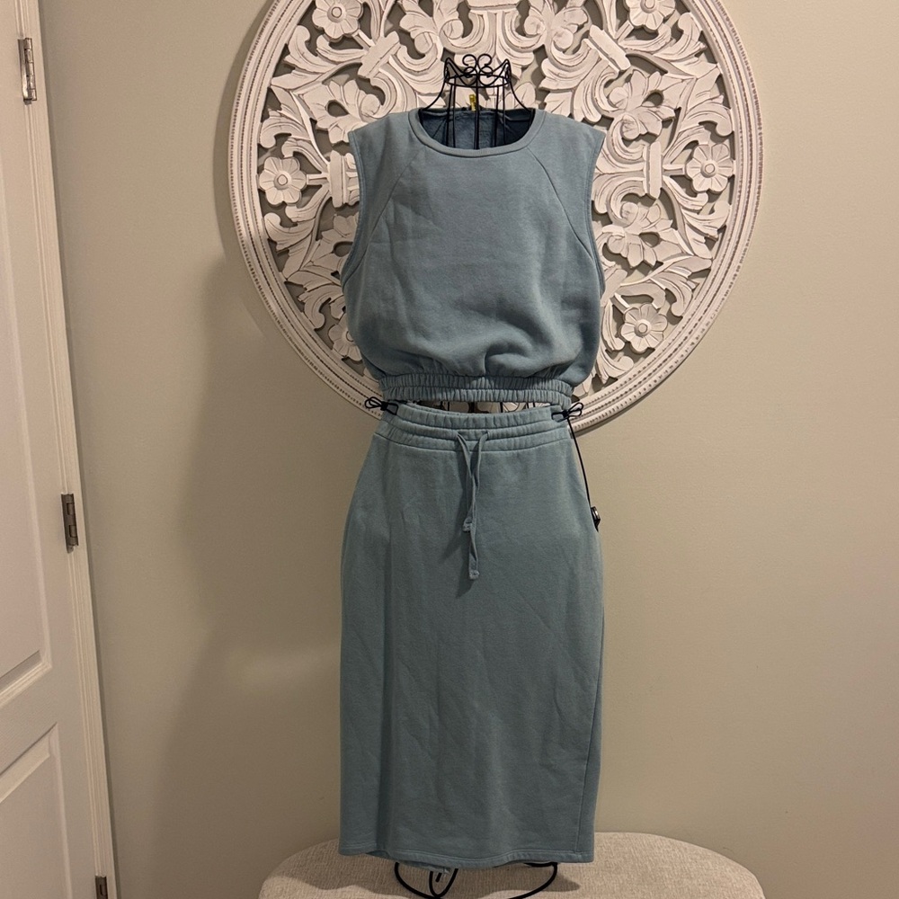 Zara Blue Skirt Set